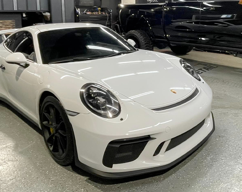Presenting completed car detailing gallery example