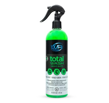 Cleaning vehicles with Total Wash heavy duty products